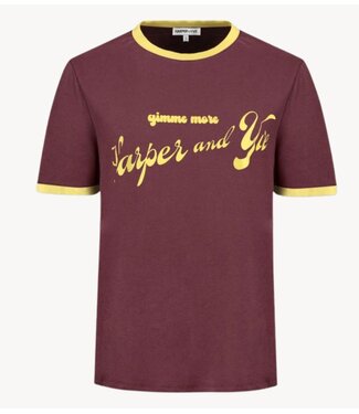 HARPER & YVE T-shirt GIMMEMORE-SS Wine Berry