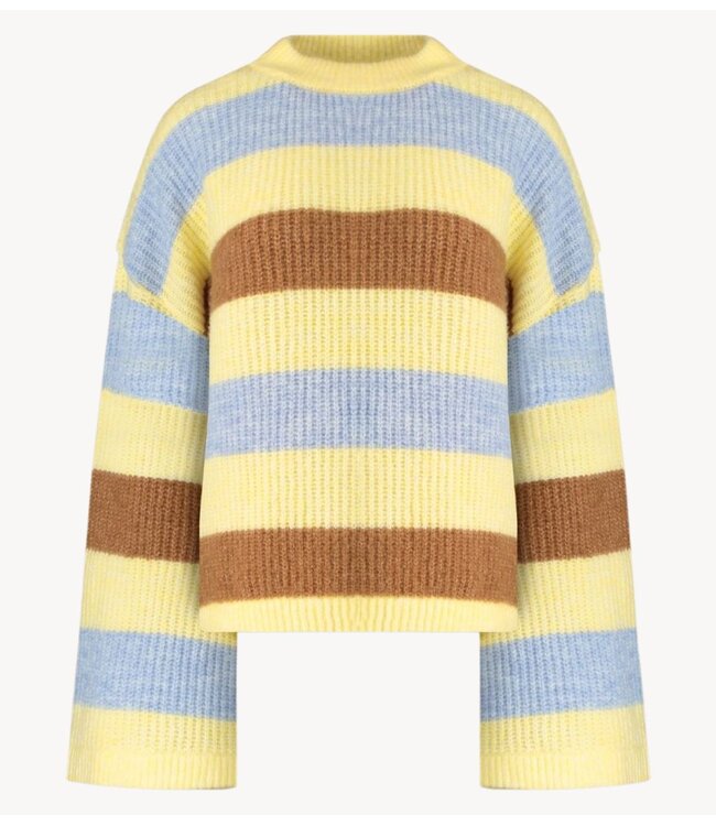 HARPER & YVE Trui ALEX-JU Multi Stripe Yellow