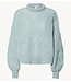 Y.A.S Trui YASBRIDA LS WOOL BLEND KNIT PULLOVER Silver Blue