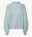 Y.A.S Trui YASBRIDA LS WOOL BLEND KNIT PULLOVER Silver Blue