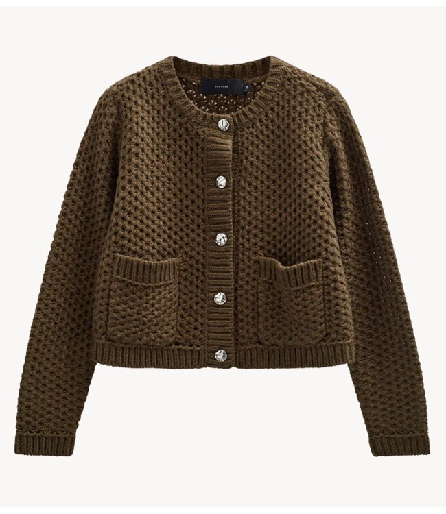 Copenhagen Muse Vest CMCOLETTE-CARDIGAN Dark Olive