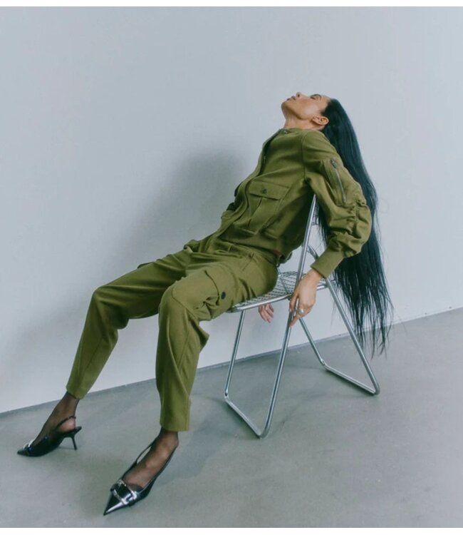 Copenhagen Muse Broek CMTAILOR-PANTS Dark Olive