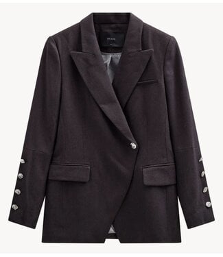 Copenhagen Muse Blazer CMTAILOR-BLAZER Black w. Dark Grey Melange