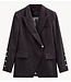 Copenhagen Muse Blazer CMTAILOR-BLAZER Black w. Dark Grey Melange