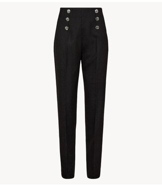 Copenhagen Muse Broek CMTAILOR-PANTS Black w. Dark Grey Melange