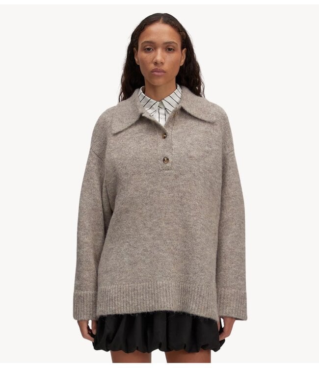 EDITED Trui Laiani Jumper Beige Melange/Taupe