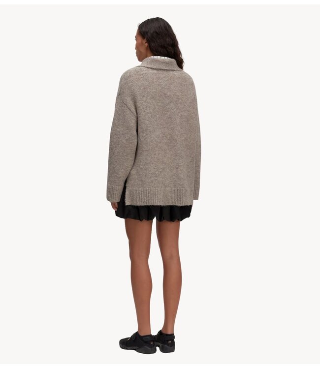 EDITED Trui Laiani Jumper Beige Melange/Taupe