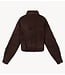 10DAYS Trui cropped knit turtleneck deep wine