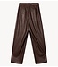 10DAYS Broek faux leather pants deep wine