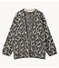 10DAYS Vest knit cardigan leopard soft white melee