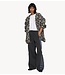 10DAYS Vest knit cardigan leopard soft white melee