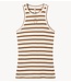 10DAYS Top tank top rin stripes ecru/suede