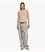 10DAYS Top tank top rin stripes ecru/suede