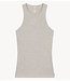 10DAYS Top tank top rib embro light grey melee