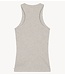 10DAYS Top tank top rib embro light grey melee