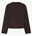 Studio Anneloes Trui Djoeke scuba sweater espresso