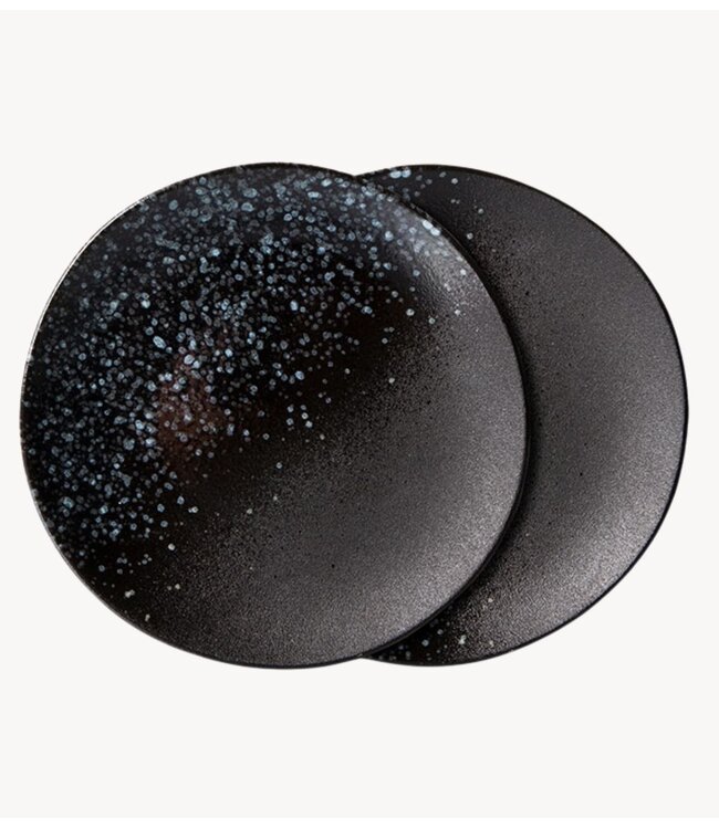 HKLIVING Bord 70s ceramics: dessert plate stars (set of 2)