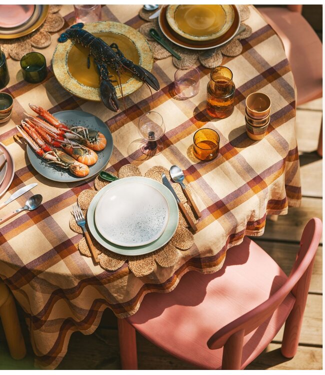 HKLIVING Bord 70s ceramics: side plate mist (set of 2)