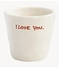 Anna+Nina Mok I Love You Espresso Mug White essential