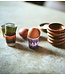HKLIVING Eierdopjes 70s ceramics: egg cups, island (set of 4)