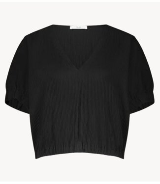 BY-BAR Blouse mabel structure stripe blouse jet black BY-BAR Blouse mabel structure stripe blouse jet black