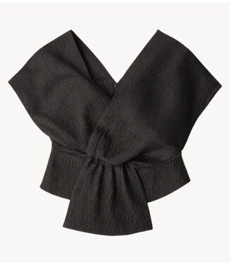 BY-BAR Top simone bubble top jet black BY-BAR Top simone bubble top jet black