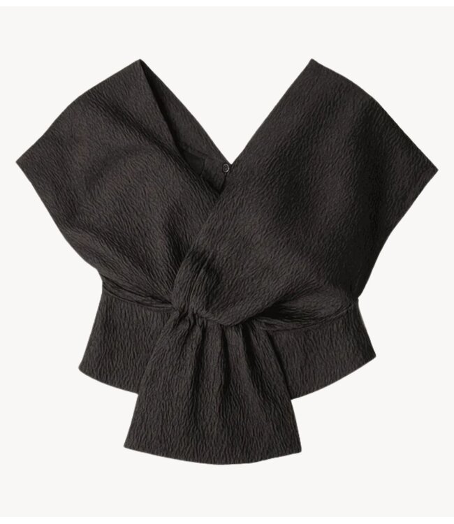 BY-BAR Top simone bubble top jet black