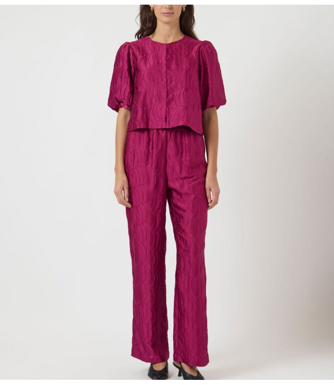 Y.A.S Broek YASLIMO HMW REGULAR PANT boysenberry