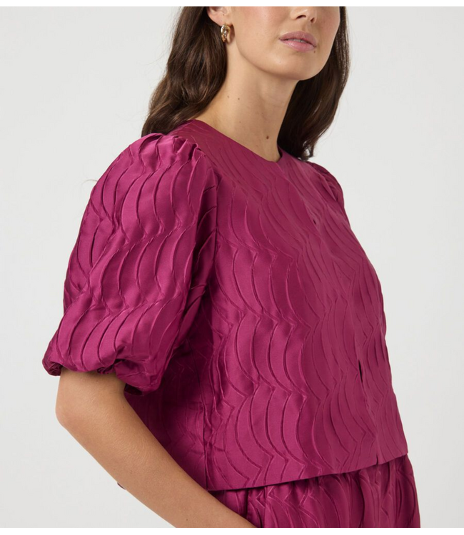 Y.A.S Top YASLIMO 2/4 SHORT TOP boysenberry