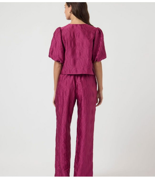 Y.A.S Top YASLIMO 2/4 SHORT TOP boysenberry