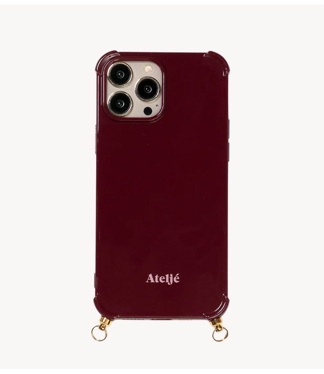 Ateljé Telefoonhoesje Bold Burgundy case