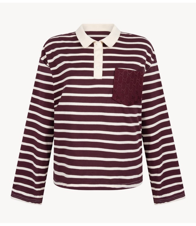 Attire Polo bordeaux