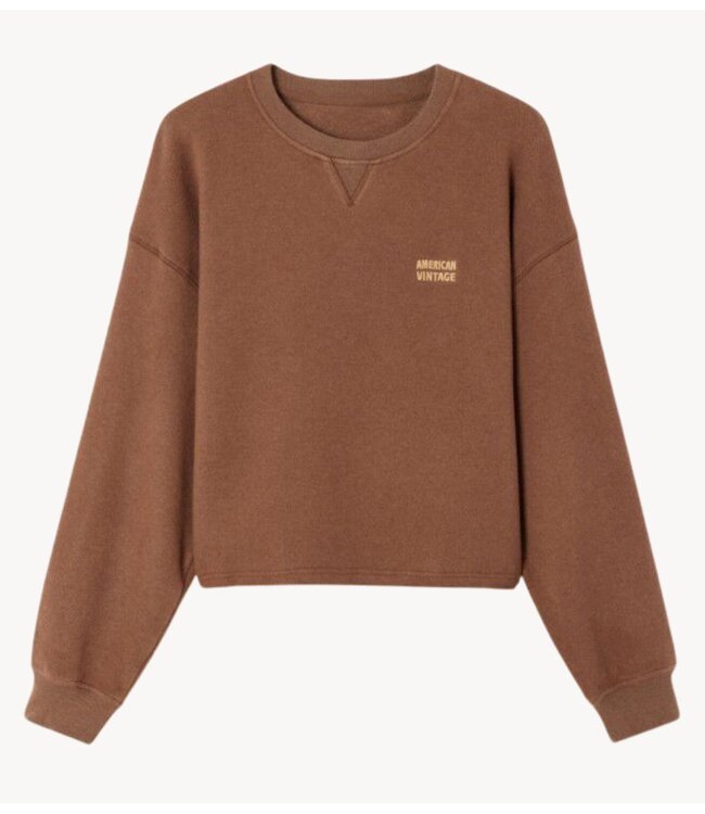 American Vintage Trui ETOK CHATAIGNIER