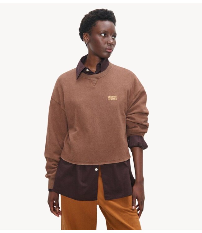 American Vintage Trui ETOK CHATAIGNIER