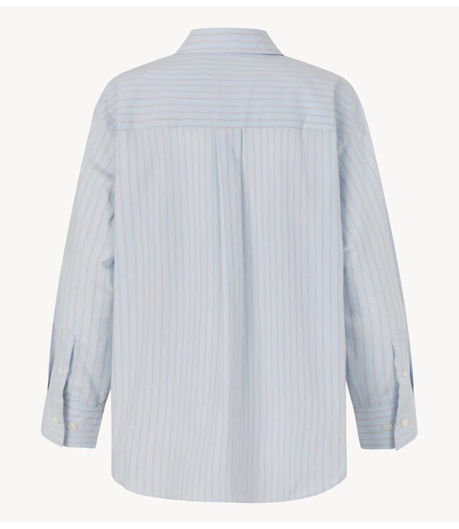 Samsøe Samsøe Blouse SALOVA POCKET SHIRT 15756 Rugby Blue St.