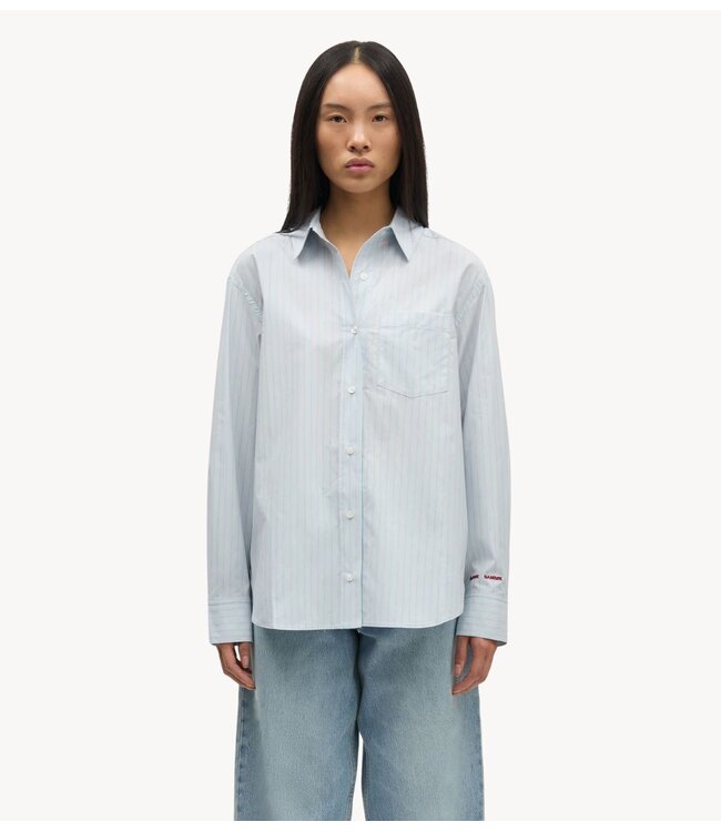 Samsøe Samsøe Blouse SALOVA POCKET SHIRT 15756 Rugby Blue St.