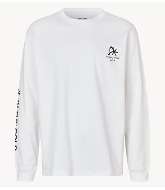 Samsøe Samsøe Top SARAGNAR T-SHIRT LS 11725 White Sunset