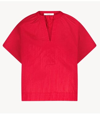 BY-BAR Blouse vina festive blouse lipstick