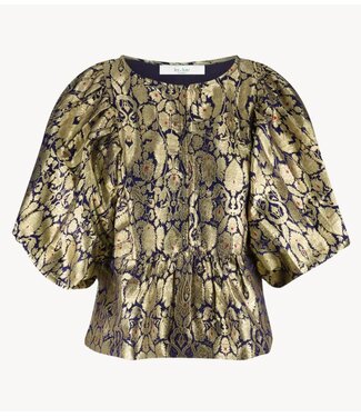 BY-BAR Blouse avelon festive blouse gold