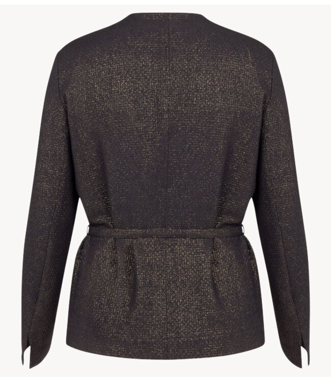 Studio Anneloes Blazer Sanny sparkle waffle blazer black / gold