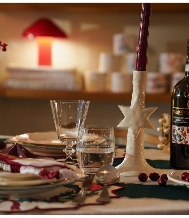 Anna+Nina Glas Starry Eve Water Glass white