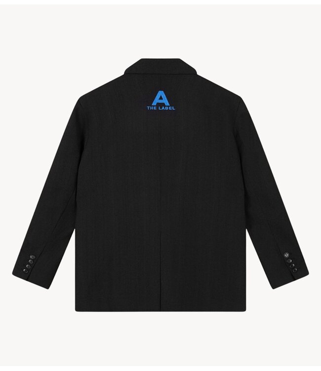 Alix The Label Blazer ladies woven structure blazer black