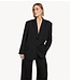 Alix The Label Blazer ladies woven structure blazer black