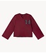 Alix The Label Trui ladies knitted baseball sweater bordeaux