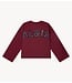 Alix The Label Trui ladies knitted baseball sweater bordeaux