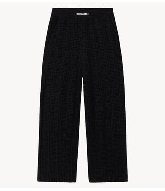 Alix The Label Broek ladies knitted terry pants black