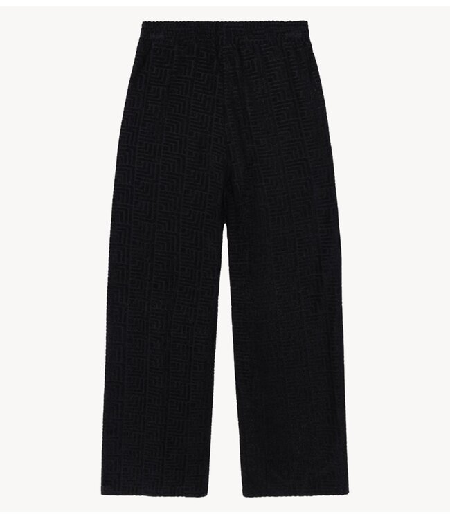 Alix The Label Broek ladies knitted terry pants black