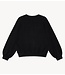 Alix The Label Trui ladies knitted terry sweater black