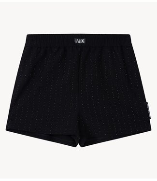 Alix The Label Short ladies woven studs shorts black
