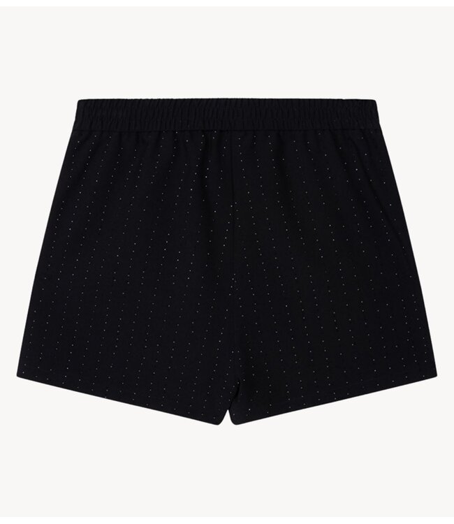 Alix The Label Short ladies woven studs shorts black